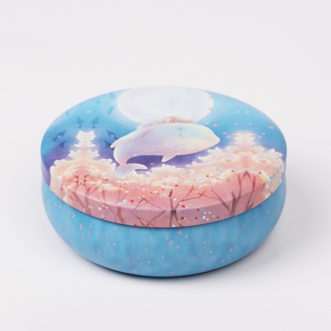Coffee Tea Drawing - 3PC Cartoon Dream Whale Large Round