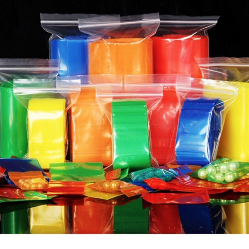 Coffee Tea In Chinese - 50-100PCS Color Ziplock Jewelry Packaging PE