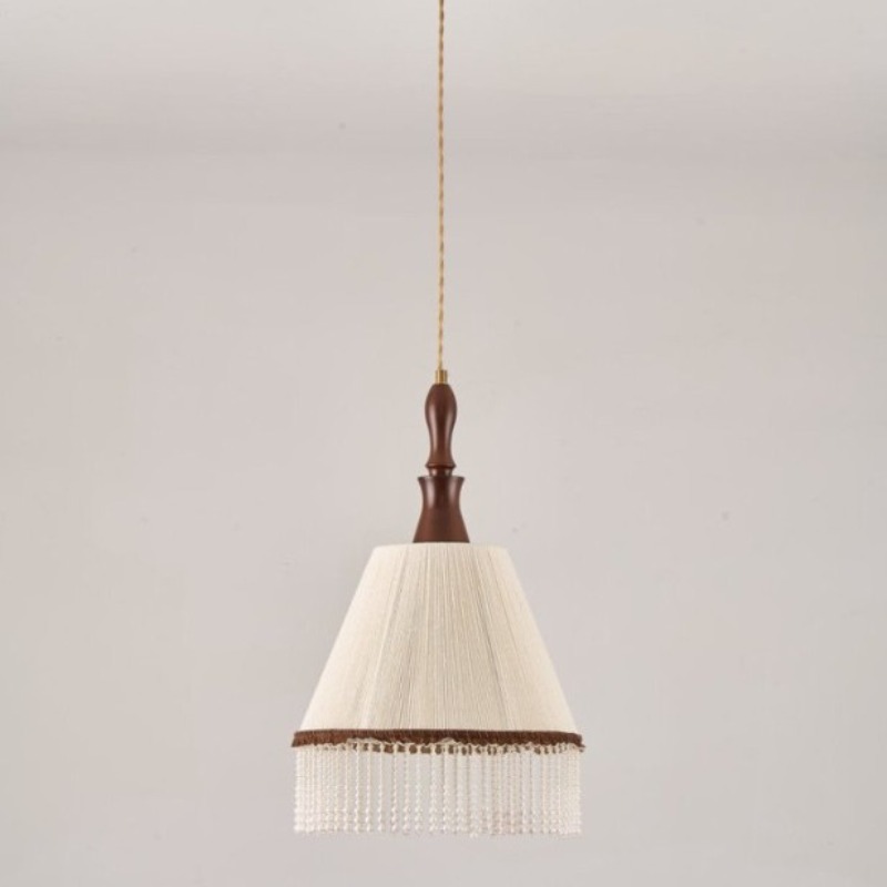 Switching Coffee To Tea - American Retro Pendant Lights Wooden Glass