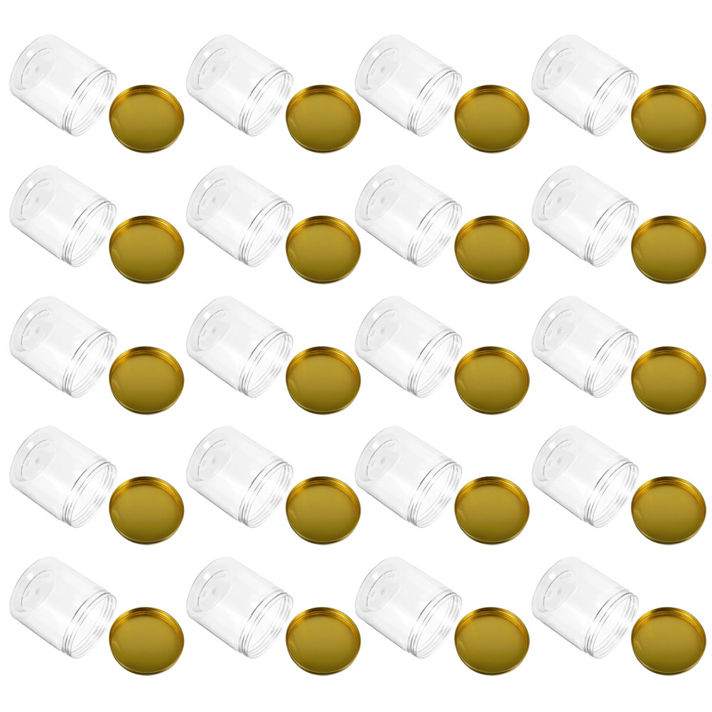 Coffee Tea Bottle - 20Pcs Plastic Storage Bottles Transparent Wide