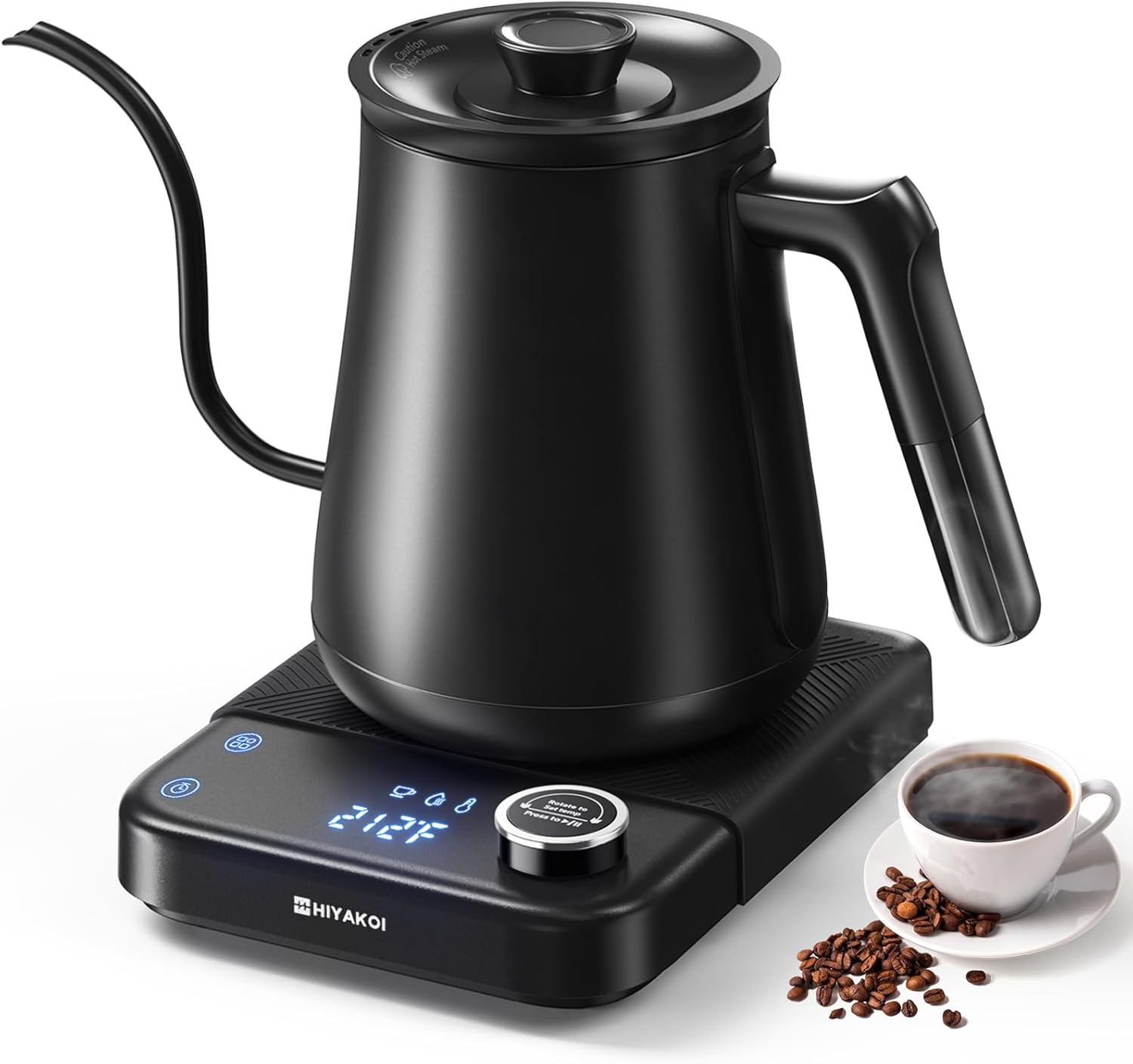 Tea And Coffee Kettle - Gooseneck Electric Kettle with ±1℉ Temperature