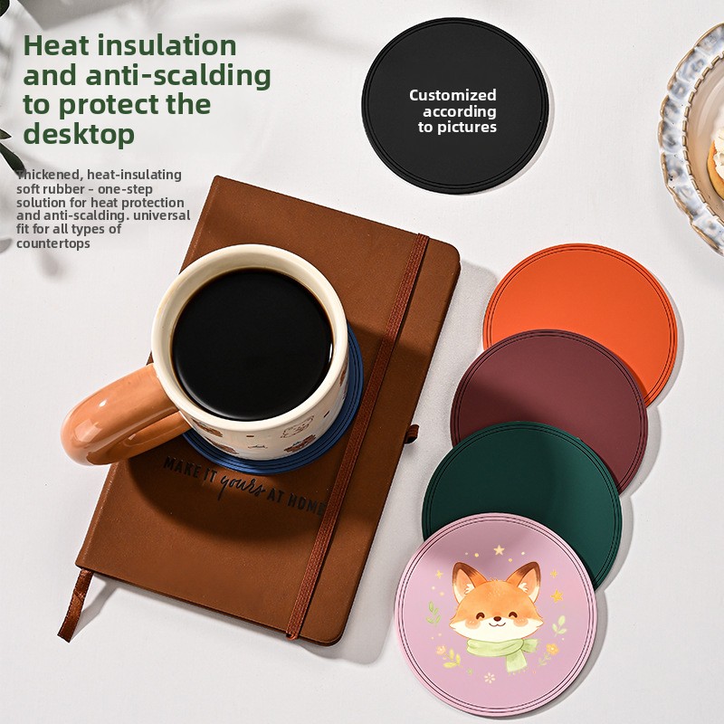 Coffee Tea Photos - 5Pcs Blank Pvc Soft Plastic Coasters