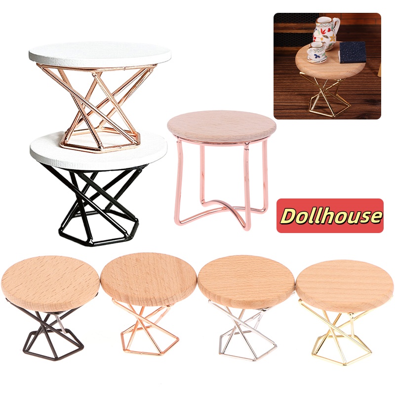 Coffee Tea & Espresso Appliances - 1/12 Dollhouse Simulation Coffee Table Round