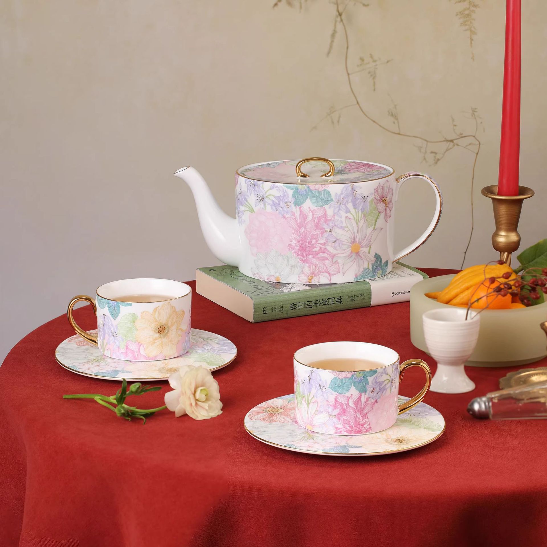 Tea Coffee Pot Set - Yjq Jingdezhen ceramic one pot four