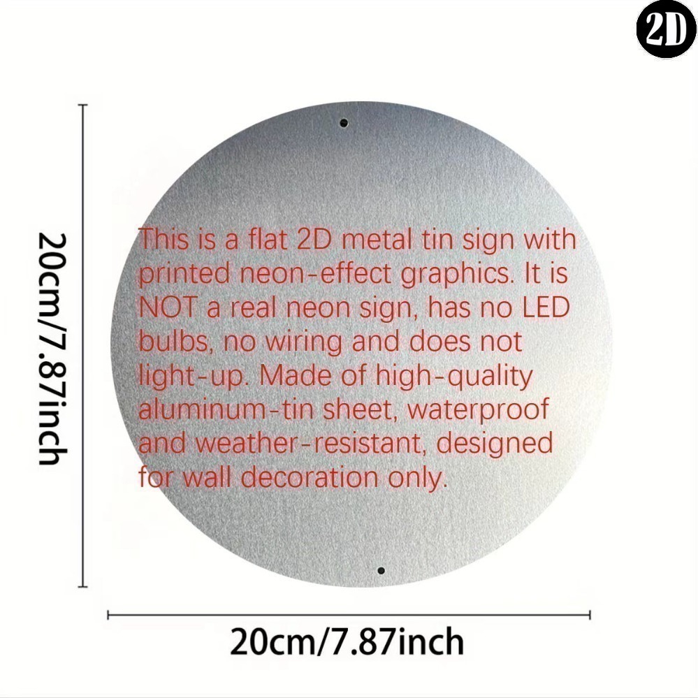 Round Metal Tin Sign Coffee &  - đánh giá và giá Coffee Tea Neon Sign