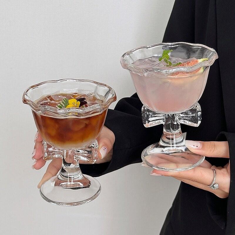 New Bow Glass Cute Water Cup C - đánh giá và giá Water Tea And Coffee