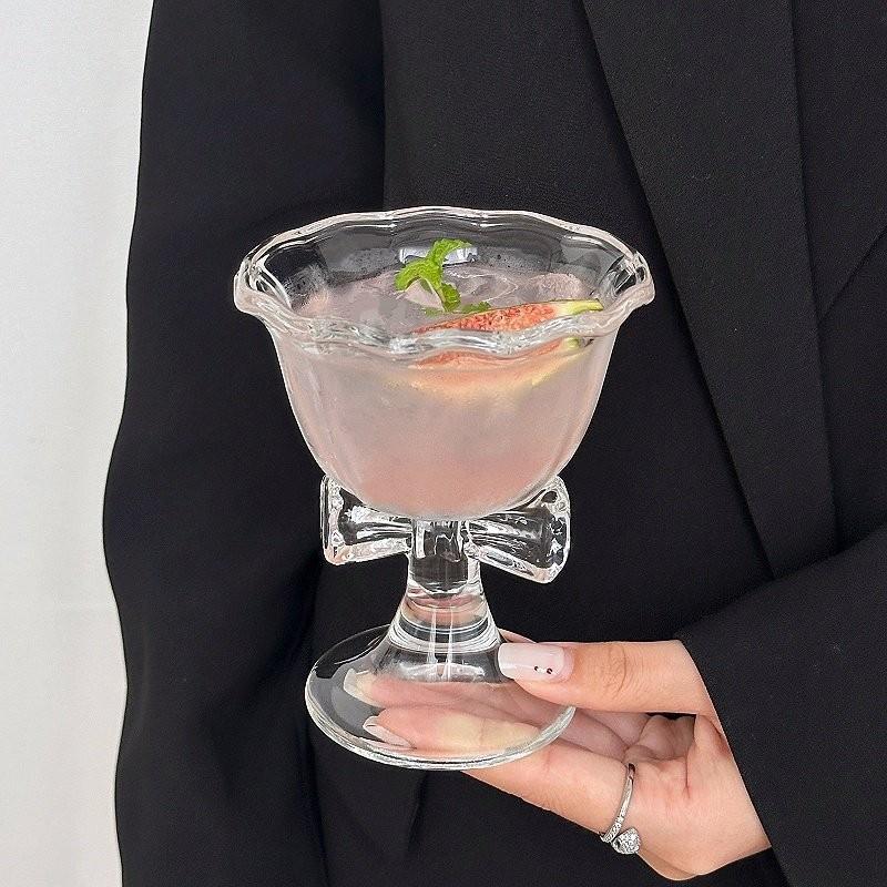 New Bow Glass Cute Water Cup C - đánh giá và giá Water Tea And Coffee
