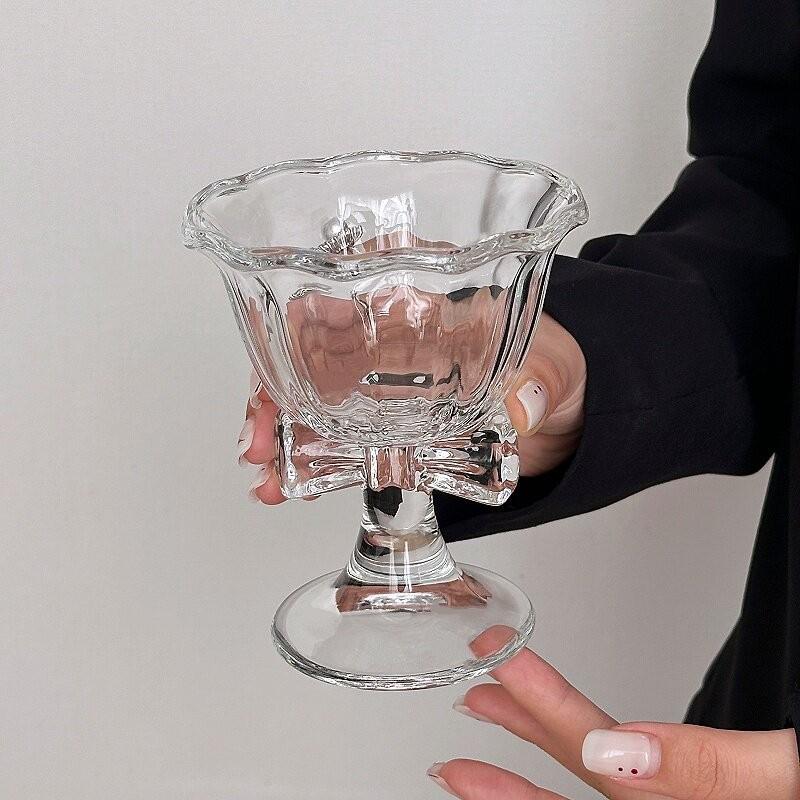 New Bow Glass Cute Water Cup C - đánh giá và giá Water Tea And Coffee
