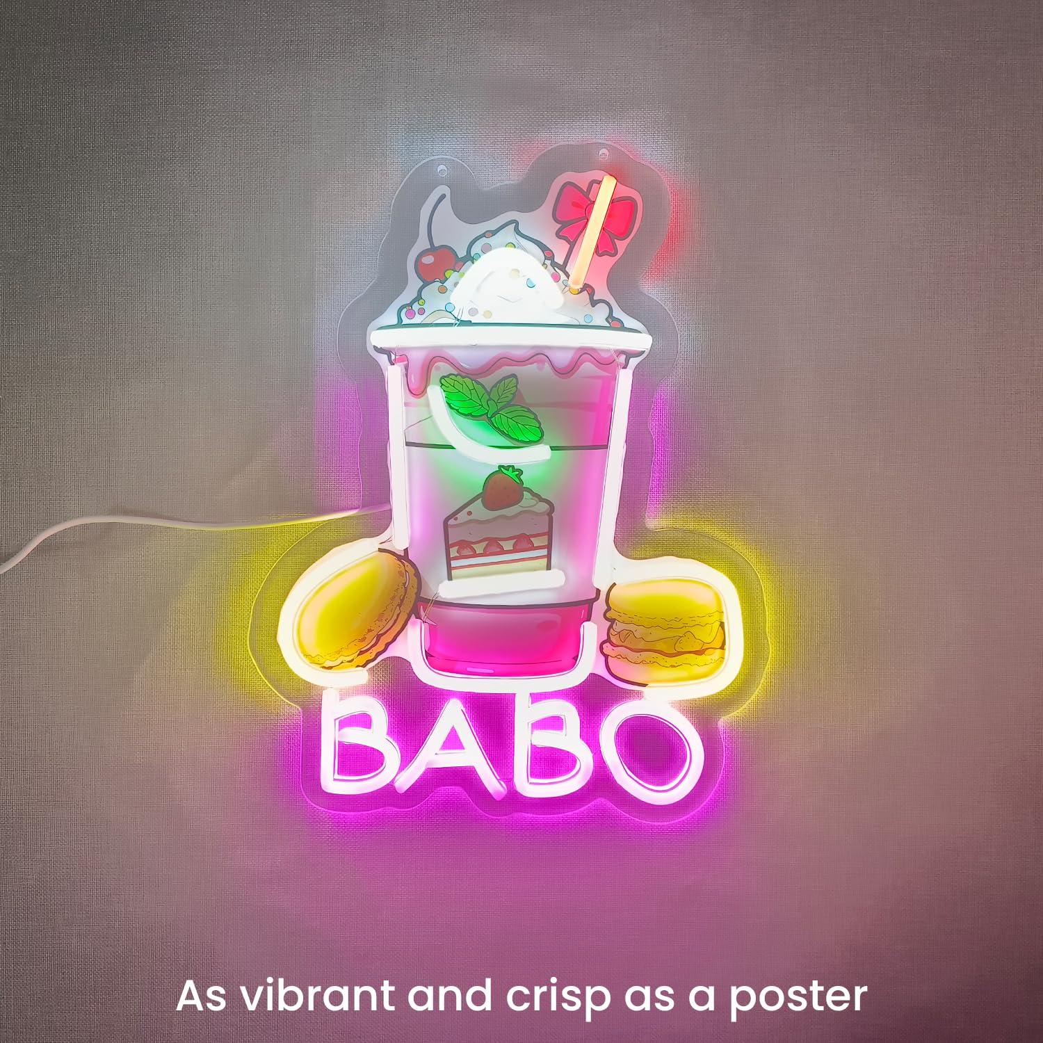 Boba Neon Sign Light Up Bubble - đánh giá và giá Coffee Tea Neon Sign