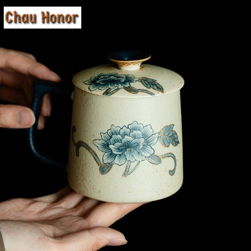 330ml Blue And White Flint Red - đánh giá và giá Coffee Tea Drawing