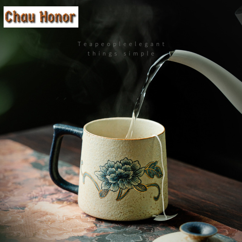 330ml Blue And White Flint Red - đánh giá và giá Coffee Tea Drawing