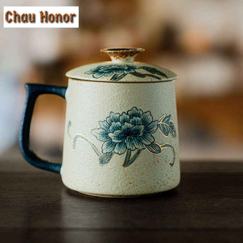 330ml Blue And White Flint Red - đánh giá và giá Coffee Tea Drawing