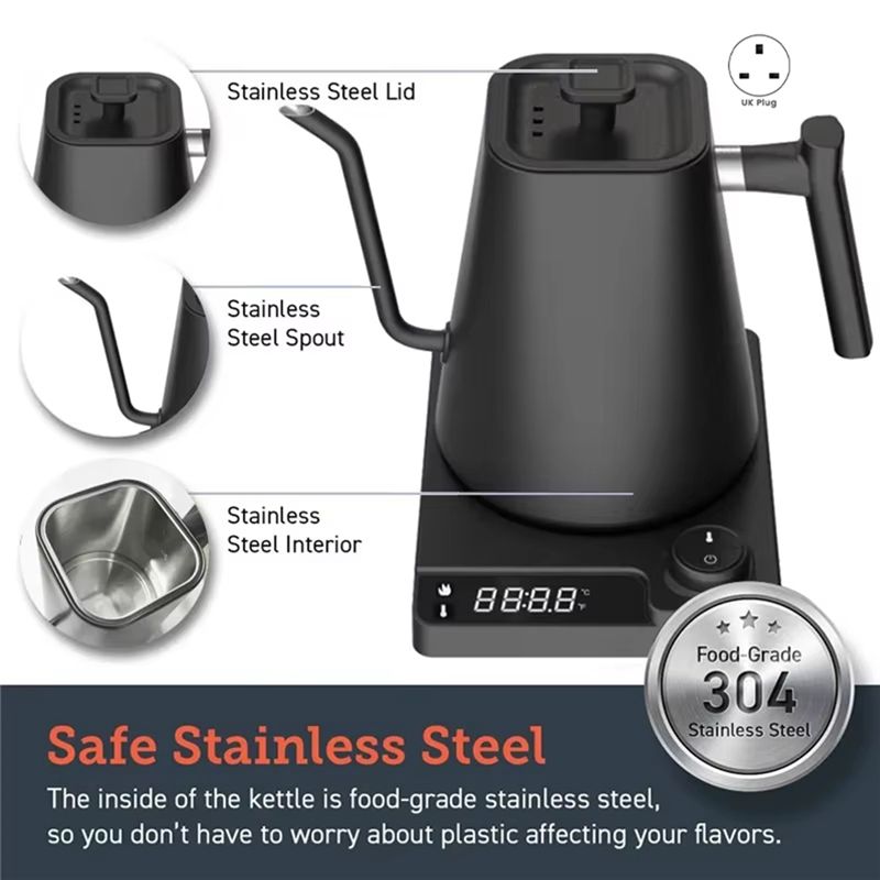 Gooseneck Electric Kettle With - đánh giá và giá Coffee Tea Uk