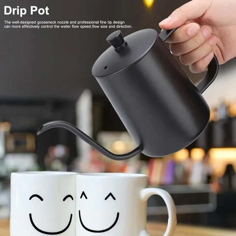 350/600ML Stainless Steel Drip - đánh giá và giá Tea And Coffee Kettle