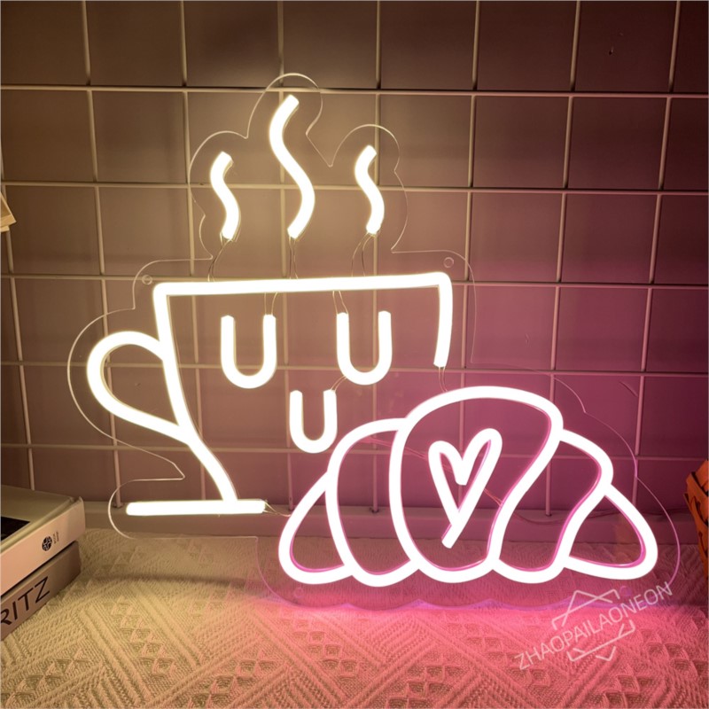 Coffee Bread Neon Sign Croissa - đánh giá và giá Coffee Tea Neon Sign