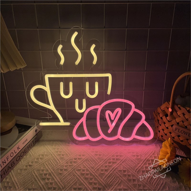 Coffee Bread Neon Sign Croissa - đánh giá và giá Coffee Tea Neon Sign