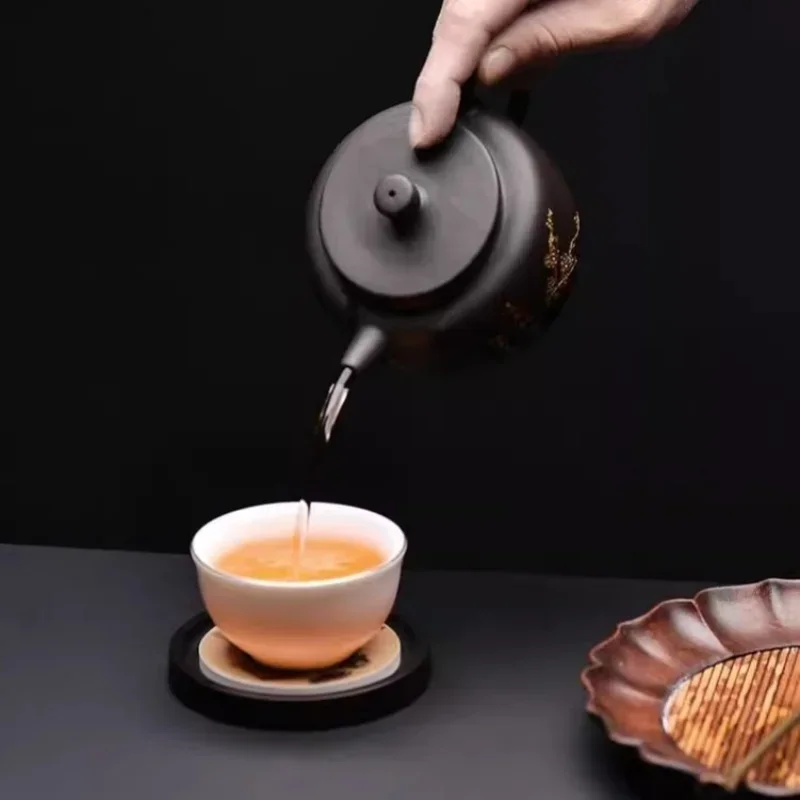 Round Wood Cup Mat Heat Resist - đánh giá và giá Coffee Tea In Chinese