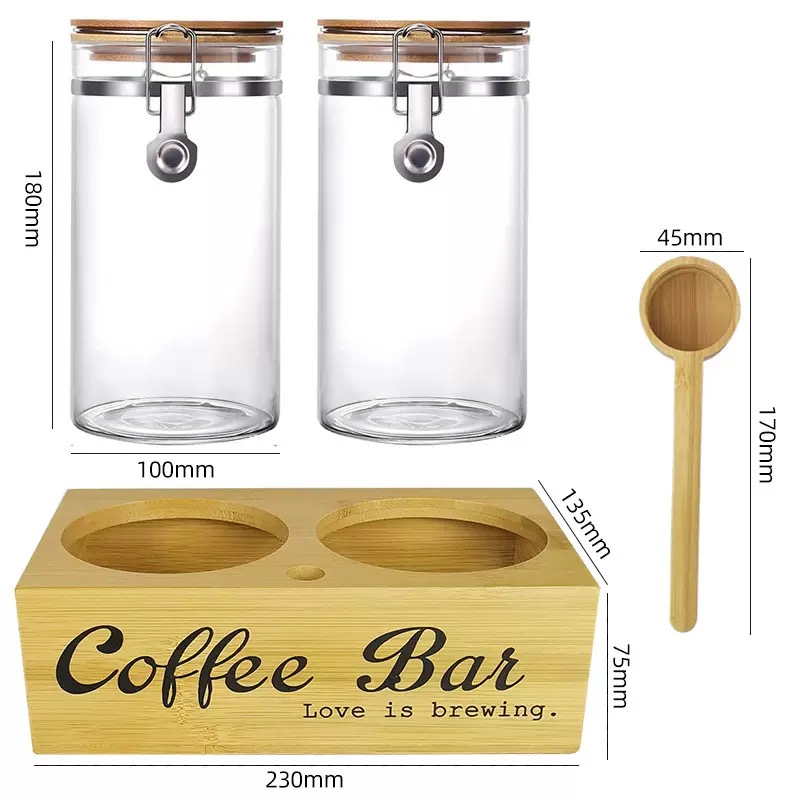 Coffee Storage Jars 2 Pack wit - đánh giá và giá Coffee Tea Jars
