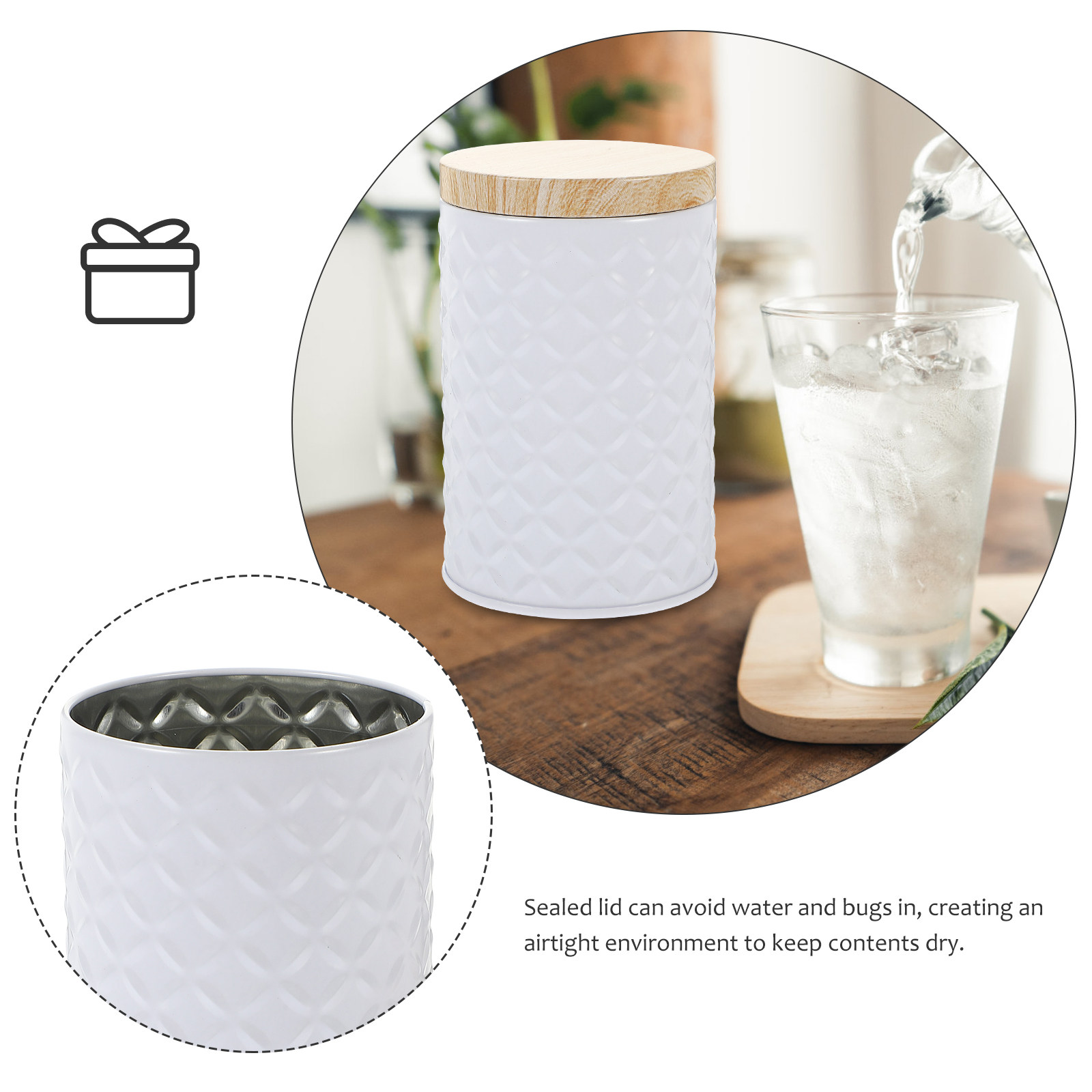 2Pcs Food Grade Tinplate Stora - đánh giá và giá Coffee Tea Jars