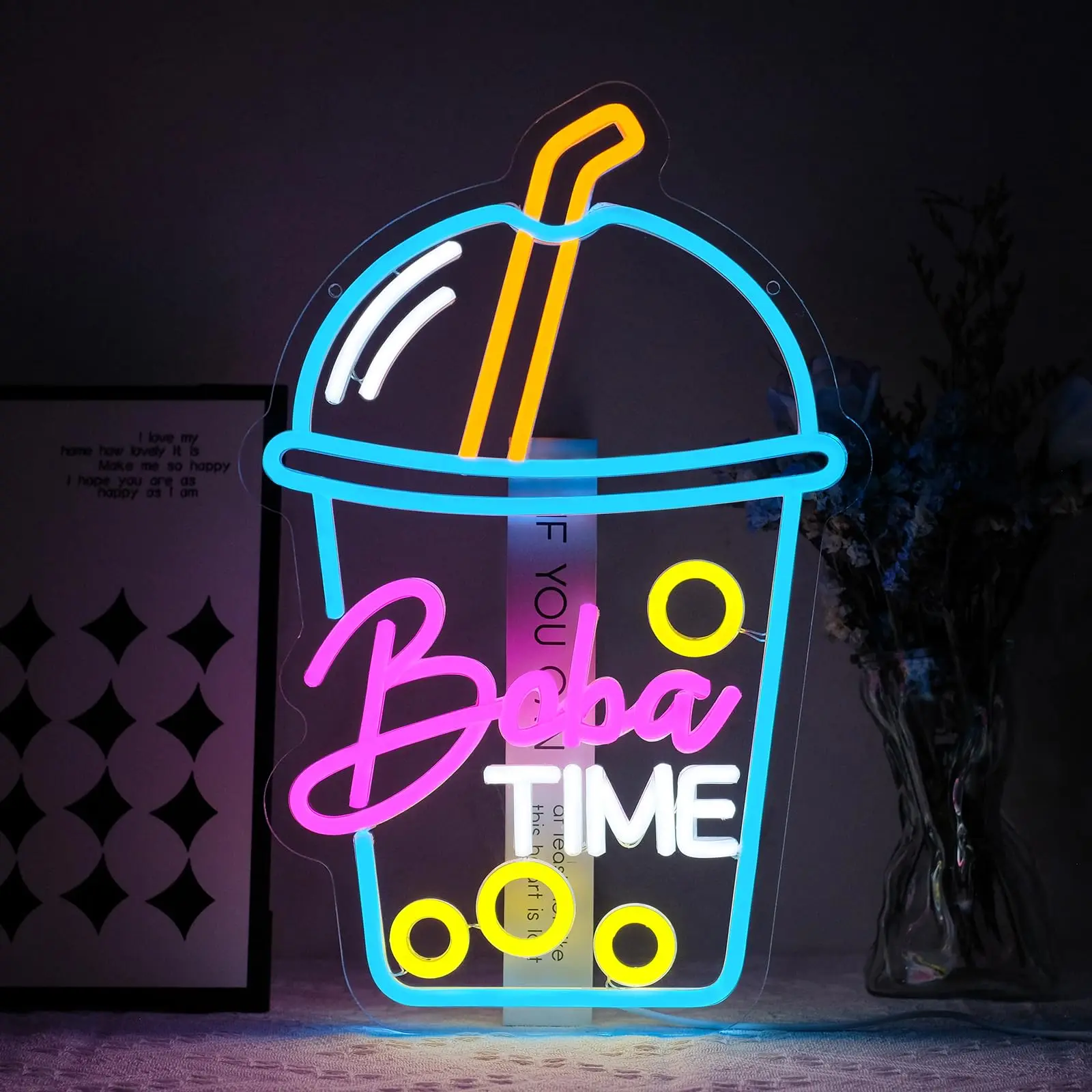 Boba Time Neon Sign for Wall D - đánh giá và giá Coffee Tea Neon Sign