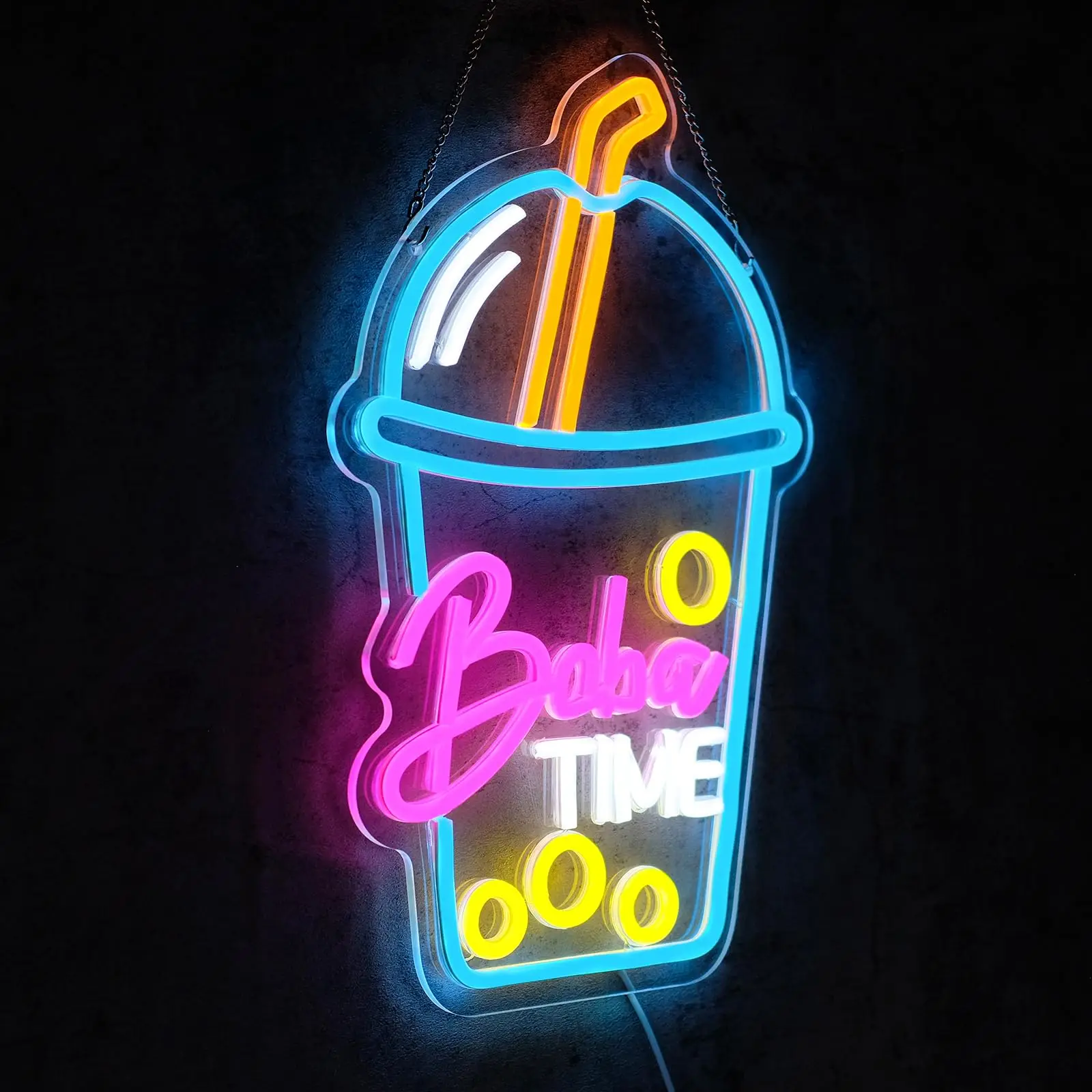 Boba Time Neon Sign for Wall D - đánh giá và giá Coffee Tea Neon Sign