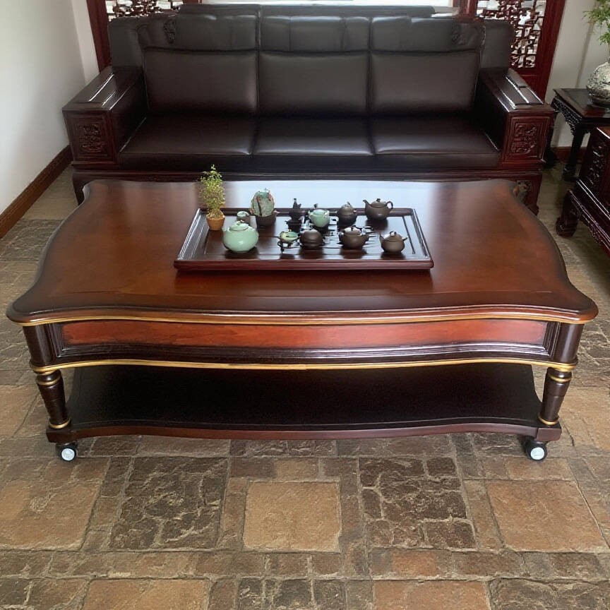 solid wood retro coffee table  - đánh giá và giá Coffee Tea Drawing