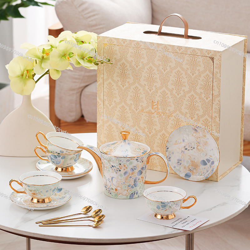 Coffee cup ceramic kettle flow - đánh giá và giá Coffee Tea Gift Set