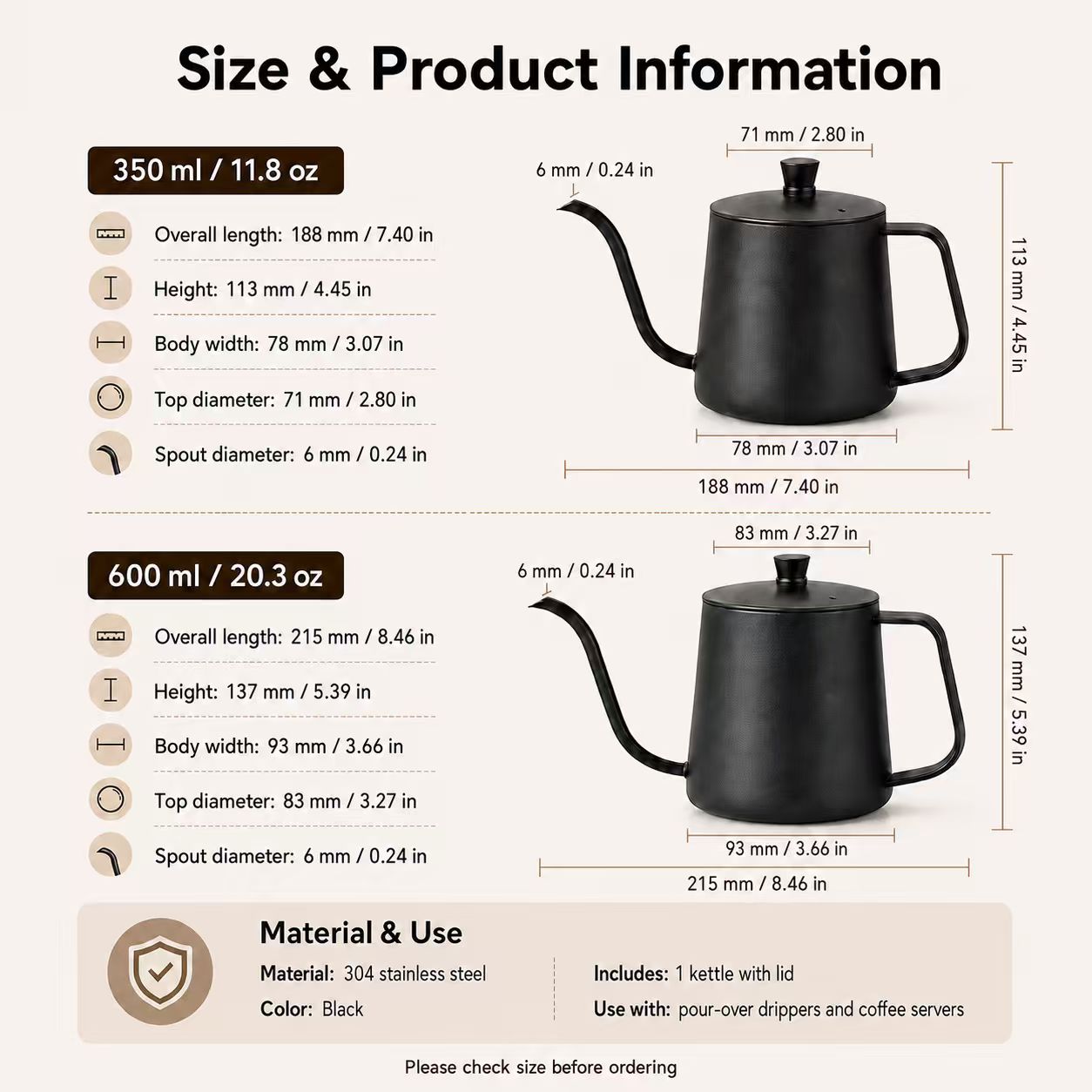 304 Stainless Steel Coffee Pot - đánh giá và giá Coffee Tea Jars
