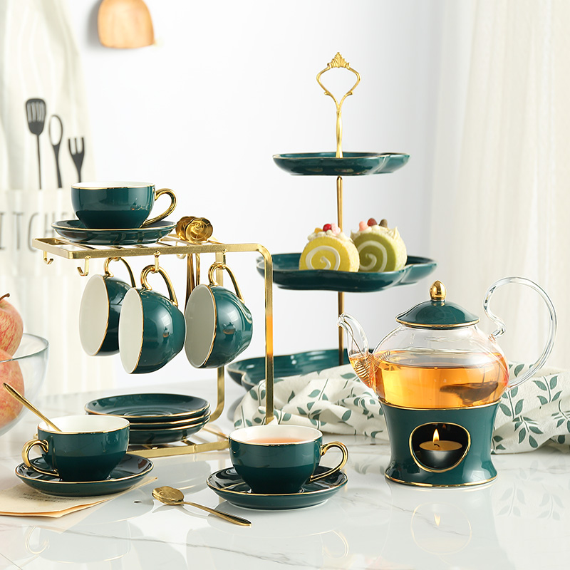 Bắc Âu Bộ Trà Gốm Sứ Thơm Trà  - đánh giá và giá Tea Coffee Pot Set
