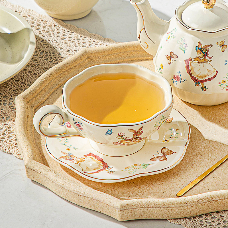 English retro coffee cup and p - đánh giá và giá Coffee Tea Gift Set