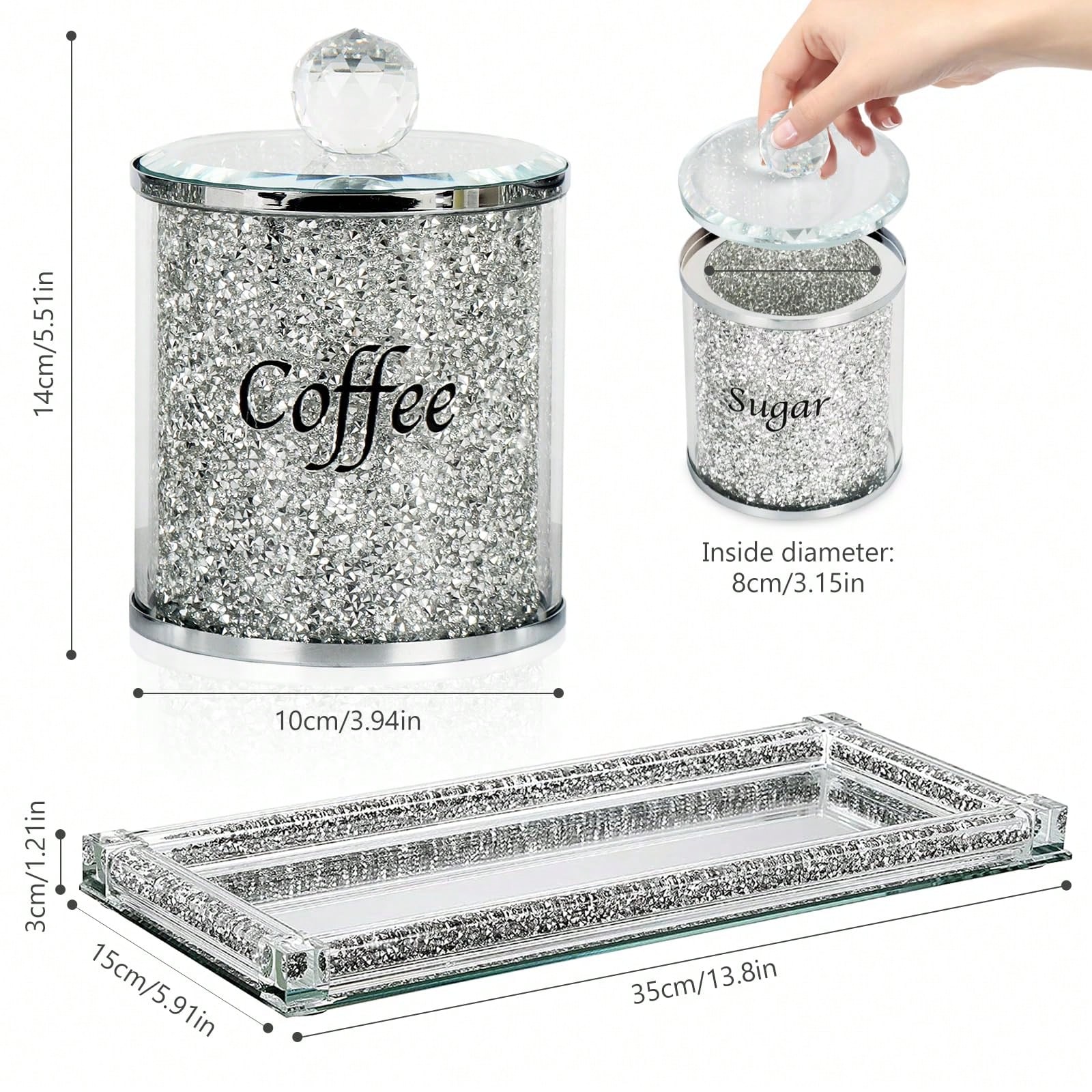 Coffee Sugar Tea Canister Set  - đánh giá và giá Coffee Tea Gift Set
