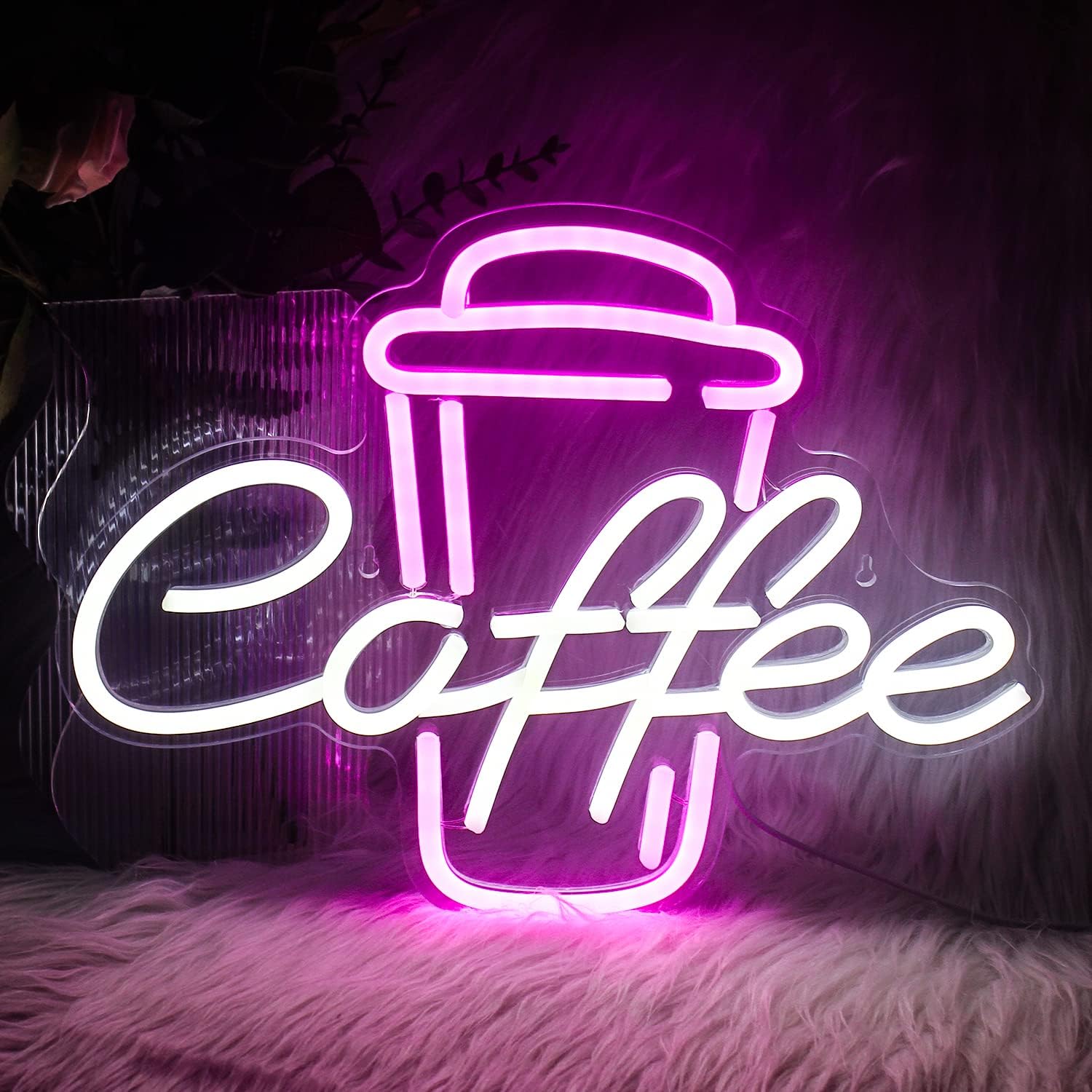 Coffee Cup Pink White Neon Sig - đánh giá và giá Coffee Tea Neon Sign
