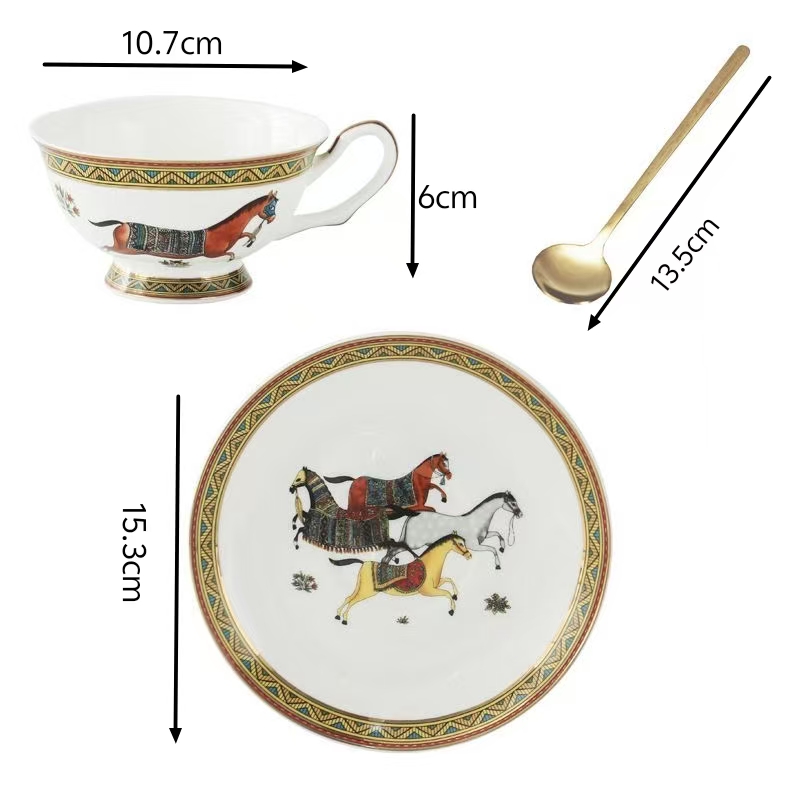 Porcelain Tea Cup and Saucer S - đánh giá và giá Coffee Tea Gift Set