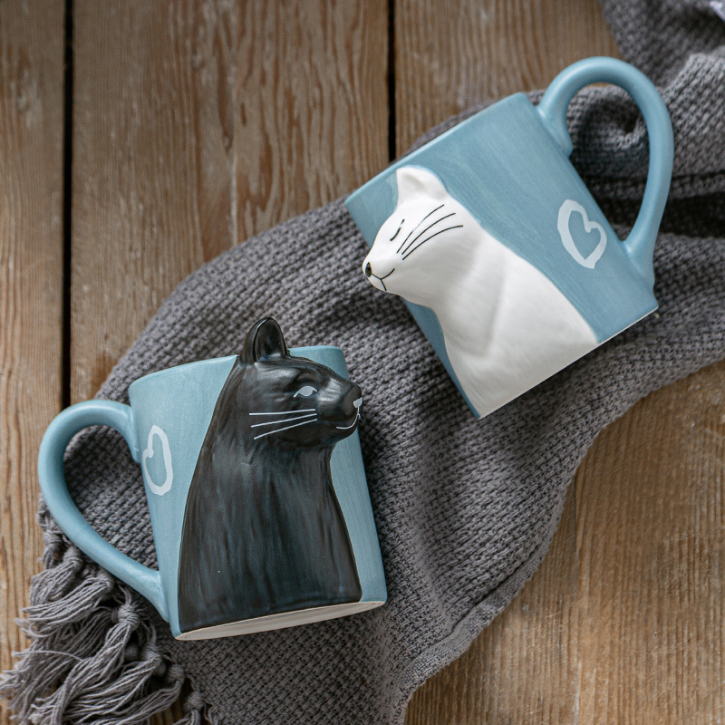 1pcs Kiss Cat Ceramic Mugs for - đánh giá và giá Morning Tea Coffee