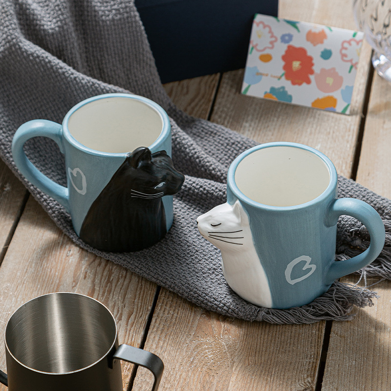1pcs Kiss Cat Ceramic Mugs for - đánh giá và giá Morning Tea Coffee