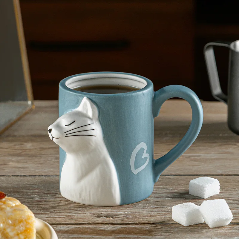 1pcs Kiss Cat Ceramic Mugs for - đánh giá và giá Morning Tea Coffee