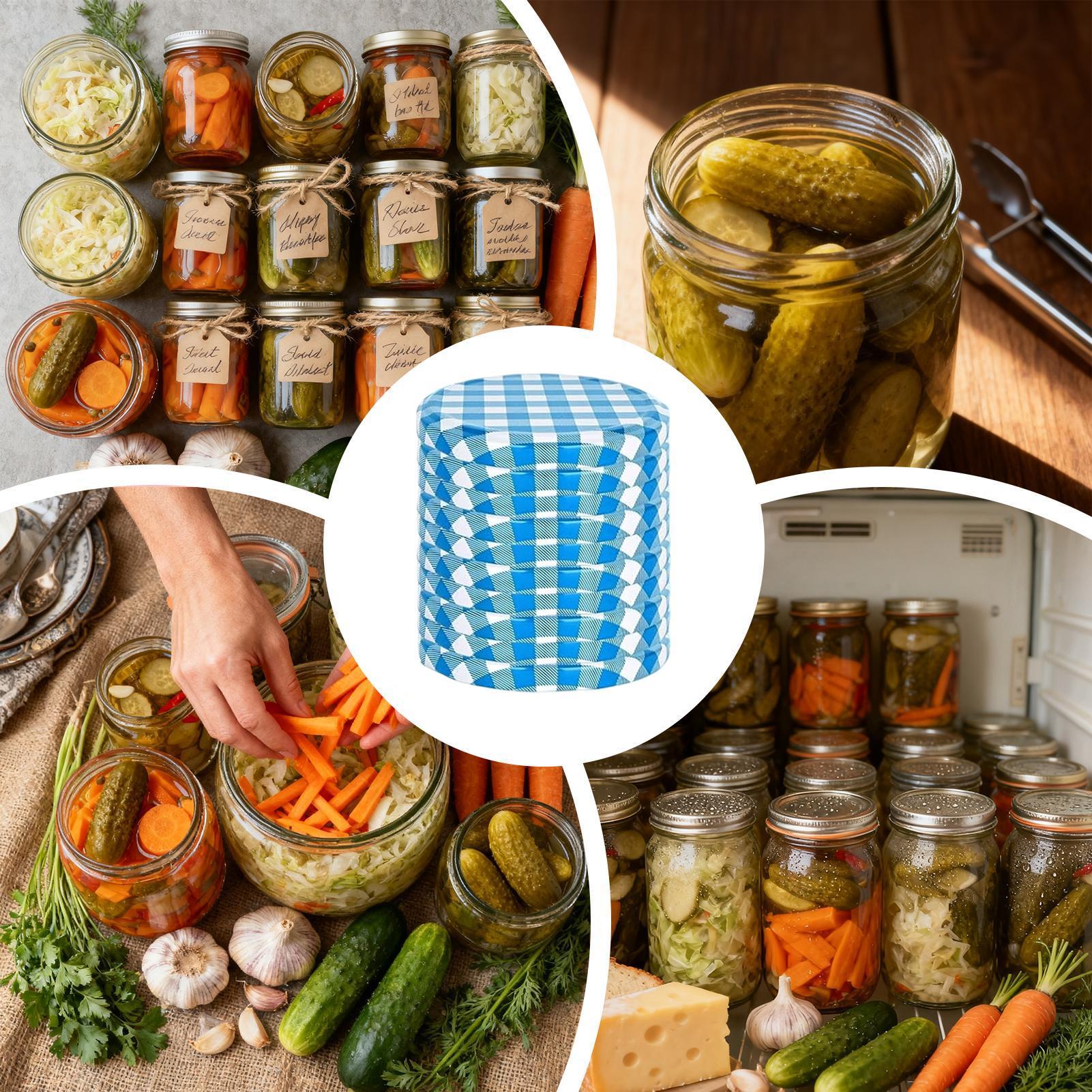 Canning Lids 50 Piece Leak Pro - đánh giá và giá Coffee Tea Jars