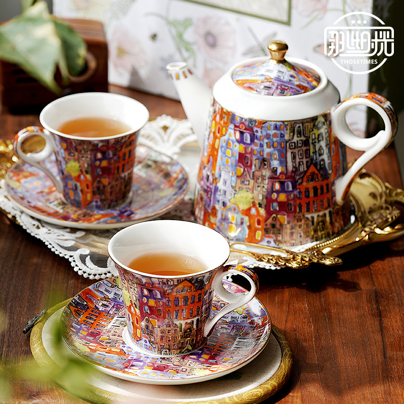 Exquisite high-end English aft - đánh giá và giá Tea Coffee Pot Set